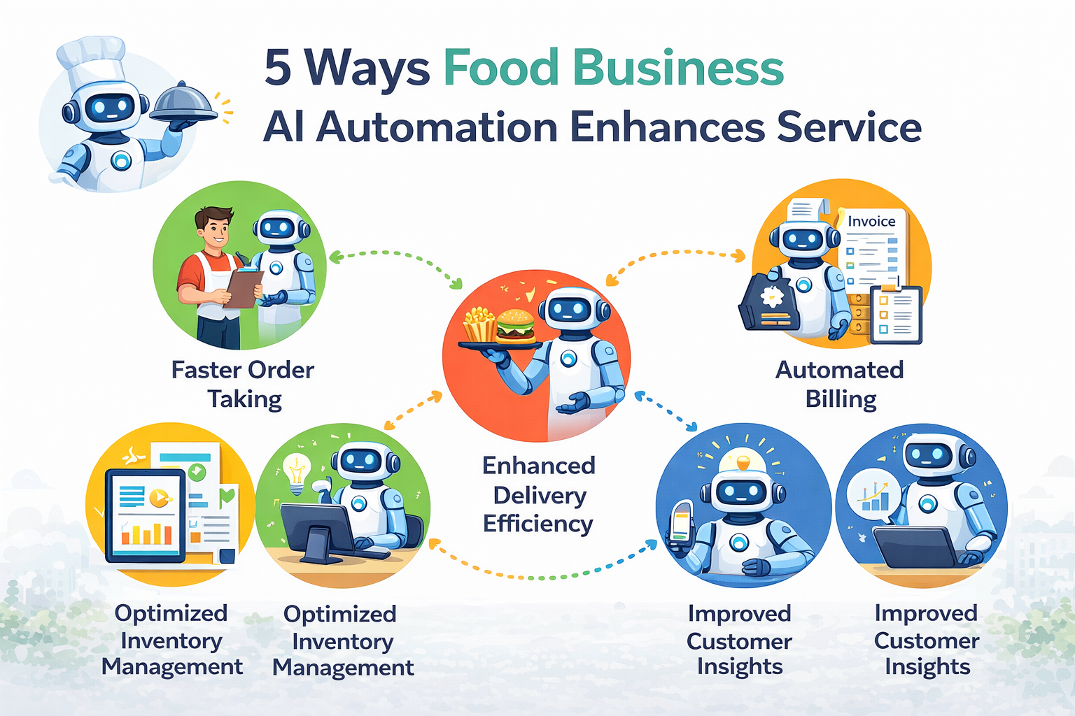 AI automation tools in a small food business setting