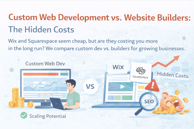 Comparison between custom code and drag and drop builder