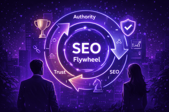 Compounding growth illustration for SEO strategy