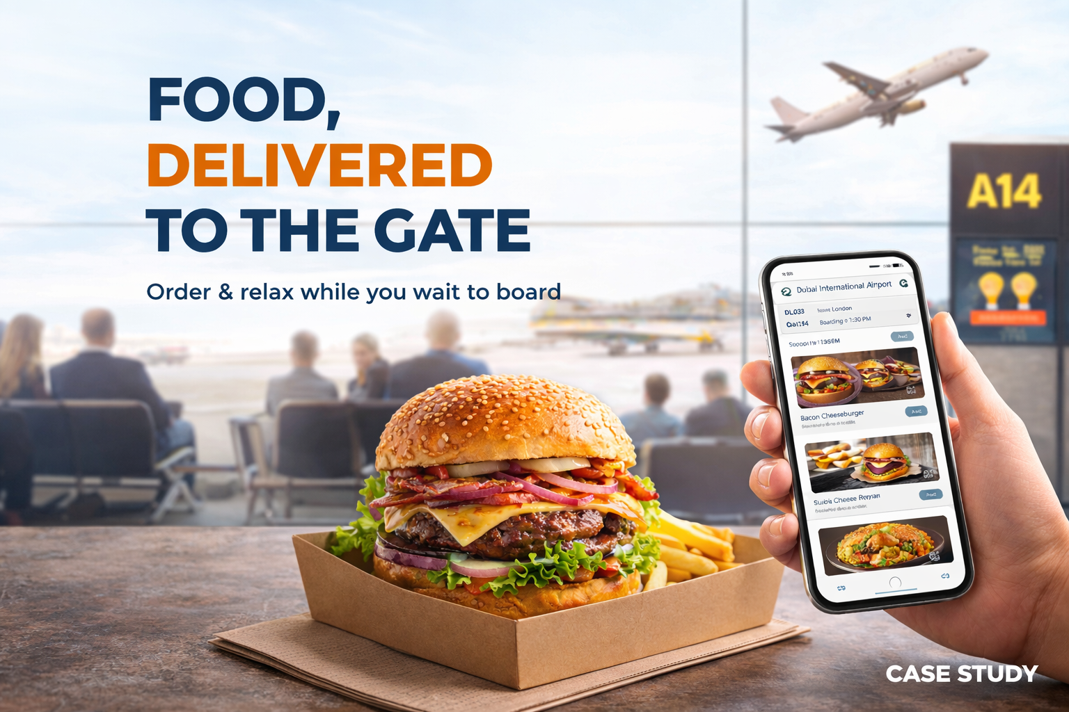 Airport Food Delivery Platform Interface